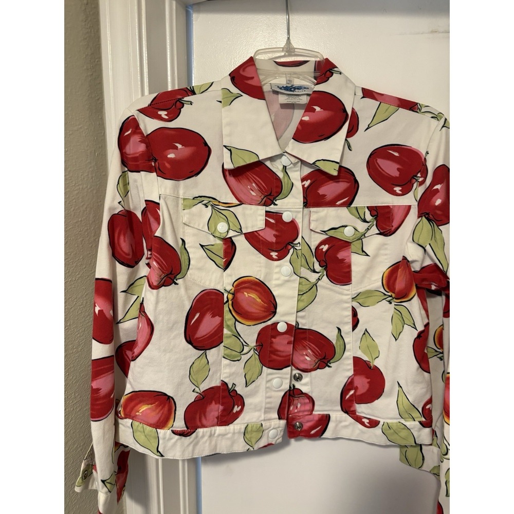 Vintage Women's Apple Covered Blazer And Pants Size S Pants Size 4